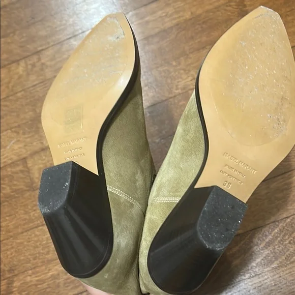 Isabel Marant Dahope Tan Suede Western Boots - Picture 7 of 8